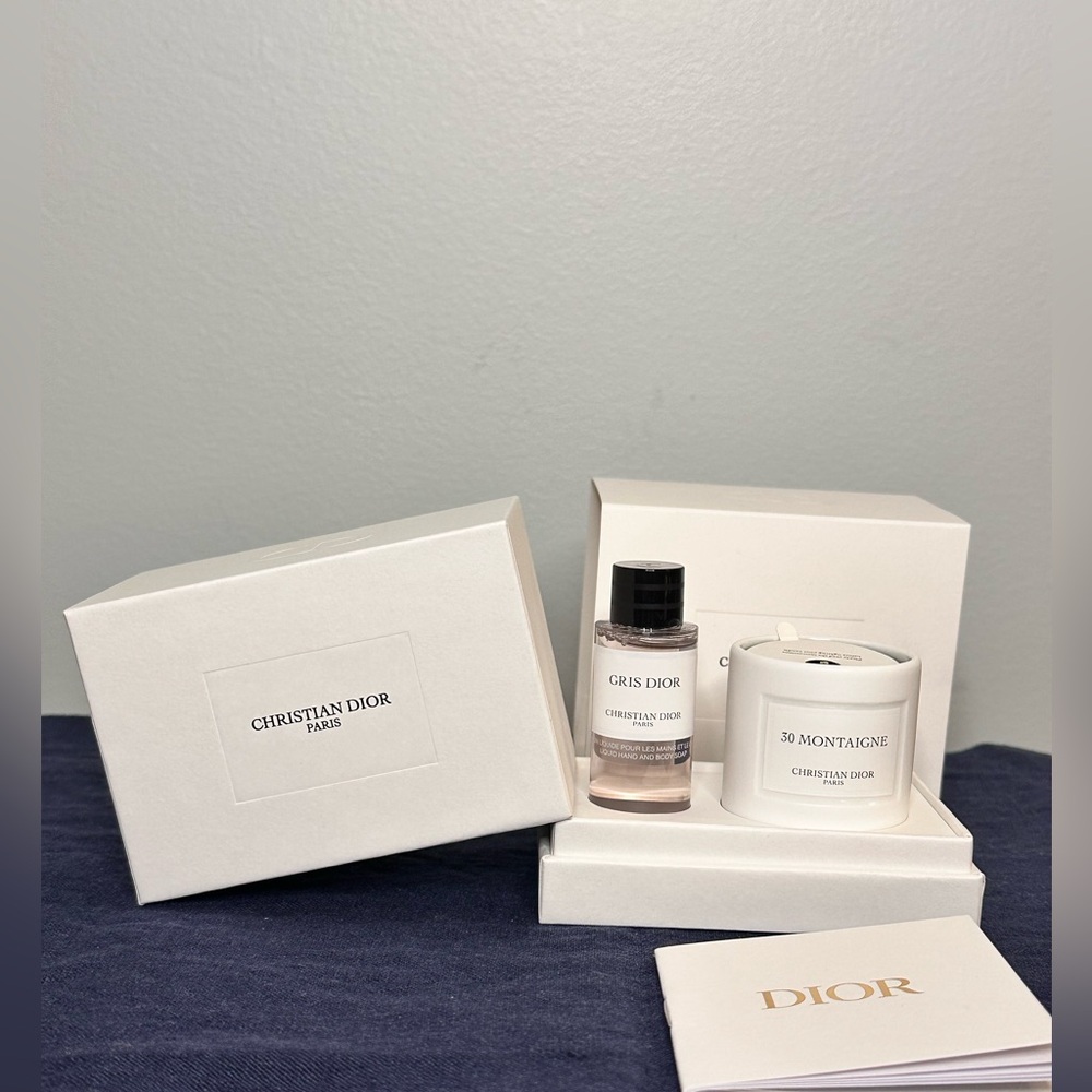NIB! Dior Candle and Soap Travel Platinum 2024 Holiday Gift Set